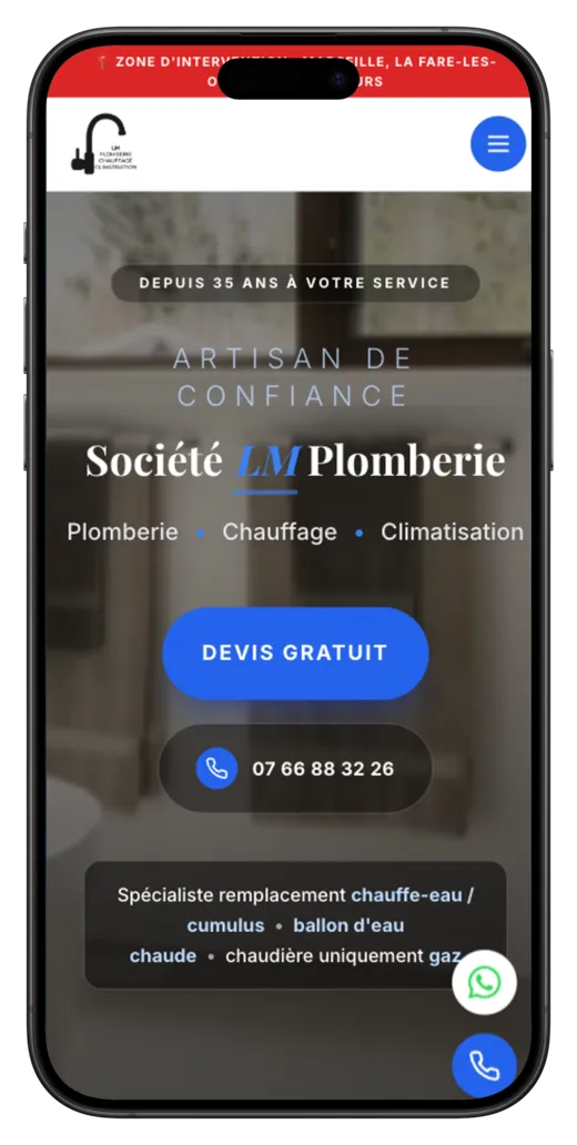LM Plomberie Mobile